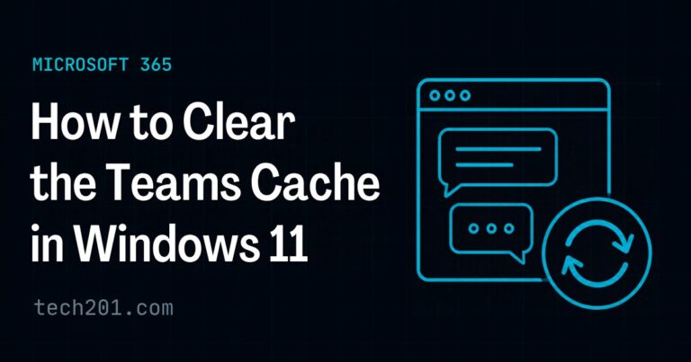 How to clear the Teams cache in Windows 11