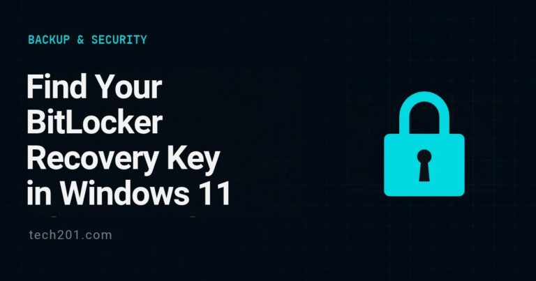 How to Find Your BitLocker Recovery Key in Windows 11