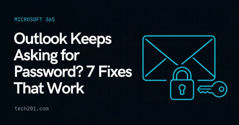 Outlook Keeps Asking for Password? 7 Fixes That Work