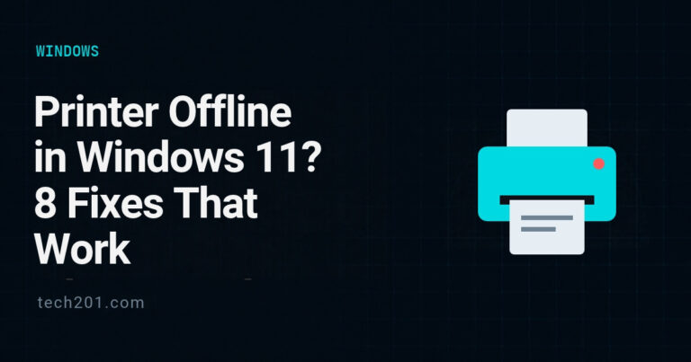 Printer Offline in Windows 11? 8 Fixes to Get It Printing